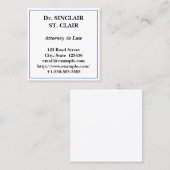 Traditionelle, Berufliche Visitenkarte (Vorne/Hinten)