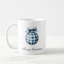Traditionelle blaue Ornamente Weihnachten Kaffeetasse
