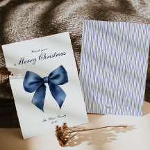 Traditionelle Blue Knot Weihnachtskarte