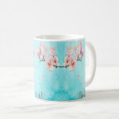 Traditionelle Blume Design - Persische Blumen Kaffeetasse (VorderseiteRechts)