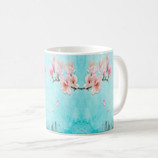 Traditionelle Blume Design - Persische Blumen Kaffeetasse (VorderseiteRechts)