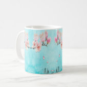 Traditionelle Blume Design - Persische Blumen Kaffeetasse (Vorderseite Links)