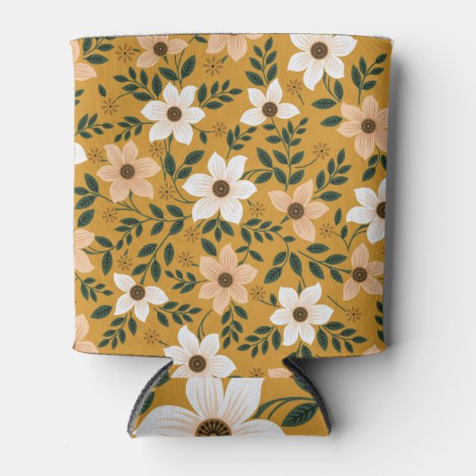 Traditionelle Blume: Muster ohne Muster Dosenkühler (Vorderseite)