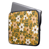Traditionelle Blume: Muster ohne Muster Laptopschutzhülle (Vorderseite Links)