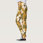 Traditionelle Blume: Muster ohne Muster Leggings (Links)