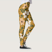 Traditionelle Blume: Muster ohne Muster Leggings (Rechts)