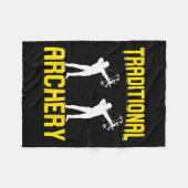 Traditionelle Bogenschießen Fleecedecke (Vorderseite (Horizontal))