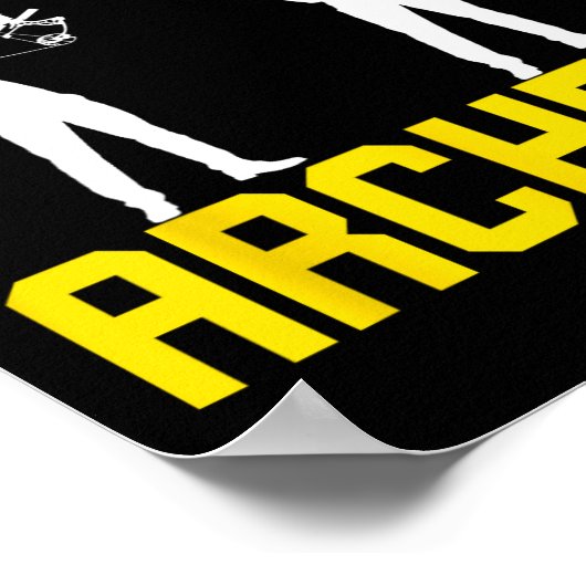 Traditionelle Bogenschießen Poster (Ecke)