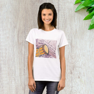 Traditionelle Bongotrommel mit Noten T-Shirt