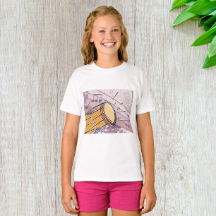 Traditionelle Bongotrommel mit Noten T-Shirt