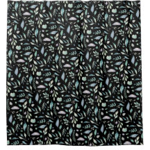 Traditionelle botanische Leaf-Muster Blues auf sch