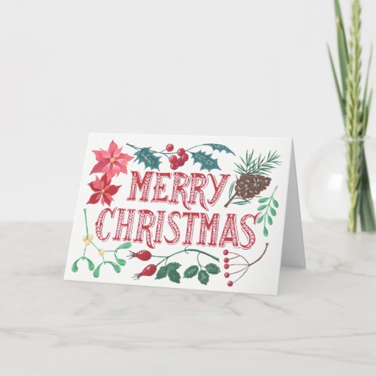 Traditionelle botanische Weihnachten (Vorderseite)