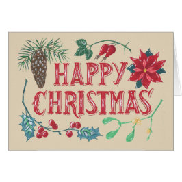 Traditionelle botanische Weihnachten