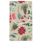 Traditionelle botanische Weihnachten Kleine Geschenktüte (Rückseite)