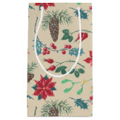 Traditionelle botanische Weihnachten Kleine Geschenktüte (Vorderseite)