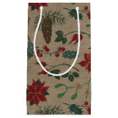 Traditionelle botanische Weihnachten Kleine Geschenktüte (Vorderseite)
