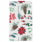 Traditionelle botanische Weihnachten Kleine Geschenktüte (Rückseite)