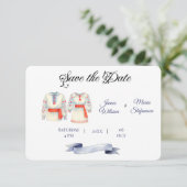 Traditionelle Brauchtumskostüme aus Rustikal Save The Date (Stehend Vorderseite)