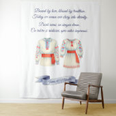 Traditionelle Brauchtumskostüme aus Rustikal Wandteppich (Beispiel)