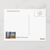 Traditionelle Bretonische Kostüme Postkarte (Rückseite)