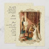 Traditionelle Bridal Wedding Gold Einladung (Vorne/Hinten)