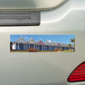 Traditionelle britische Beach Huts Autoaufkleber (Auf Auto)