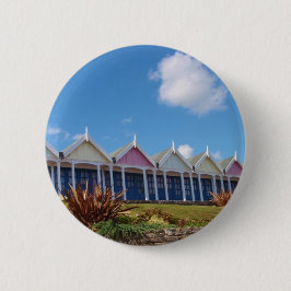 Traditionelle britische Beach Huts Button