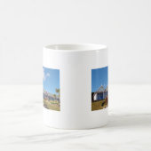 Traditionelle britische Beach Huts Kaffeetasse (Mittel)