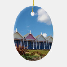 Traditionelle britische Beach Huts