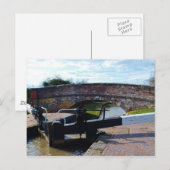 Traditionelle britische Kanalsperre Postkarte (Vorne/Hinten)