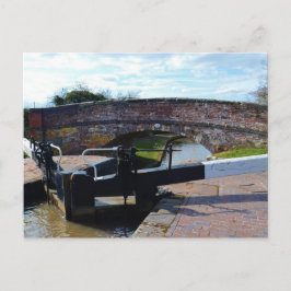 Traditionelle britische Kanalsperre Postkarte