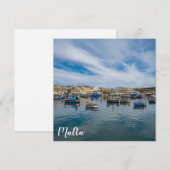 Traditionelle bunte Fischerboote im Hafen (Vorne/Hinten)