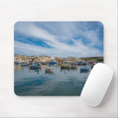 Traditionelle bunte Fischerboote im Hafen Mousepad (Mit Mouse)