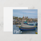 Traditionelle bunte Fischerboote in Malta (Vorne/Hinten)