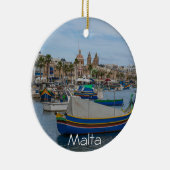 Traditionelle bunte Fischerboote in Malta Keramik Ornament (Rechts)