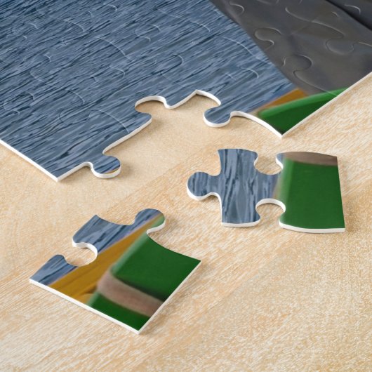 Traditionelle bunte Fischerboote in Malta Puzzle (Seite)