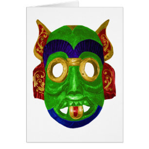 Traditionelle bunte thailändische Maske