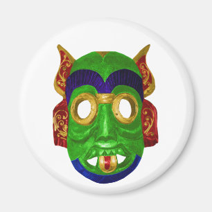 Traditionelle bunte thailändische Maske Magnet