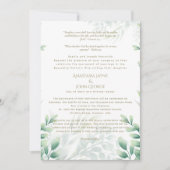 Traditionelle BYZANTINE Crossgrün Hochzeit Einladung (Vorderseite)