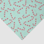 Traditionelle Candy Cane Vintage Weihnachten Seidenpapier (Detail)