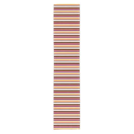 Traditionelle Candy Stripes Kurzer Tischläufer (Vorderseite)