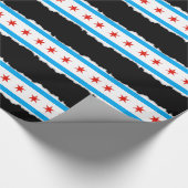 Traditionelle Chicago-Flagge Geschenkpapier (Ecke)