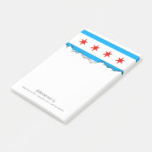 Traditionelle Chicago-Flagge Post-it Klebezettel (angewinkelt)