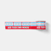 Traditionelle Chicago-Flagge Satinband (Vorderseite)