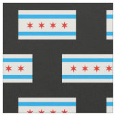 Traditionelle Chicago-Flagge Stoff (Nahaufnahme)