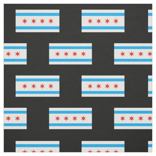 Traditionelle Chicago-Flagge Stoff (Muster)