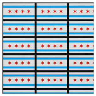 Traditionelle Chicago-Flagge Stoff
