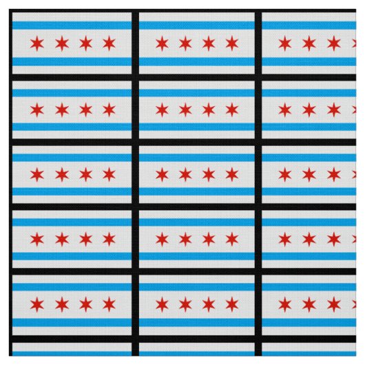 Traditionelle Chicago-Flagge Stoff (Muster)