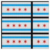 Traditionelle Chicago-Flagge Stoff (Nahaufnahme)