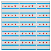 Traditionelle Chicago-Flagge Stoff (Muster)